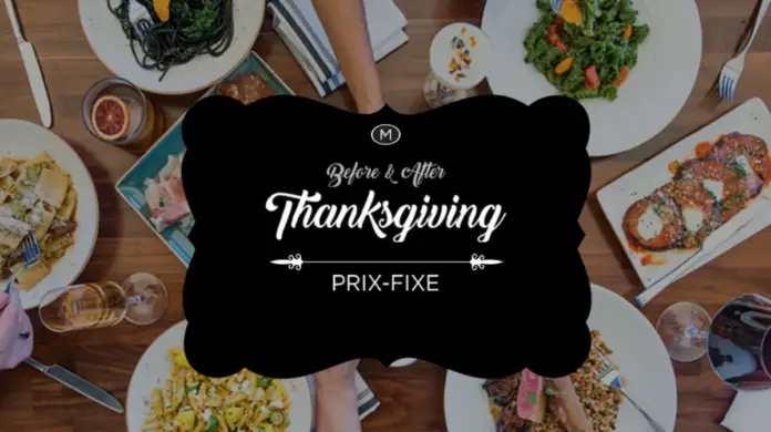 Before & After Thanksgiving Prix Fixe