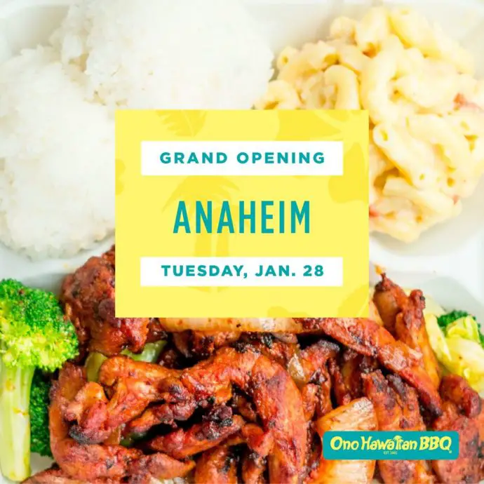 Ono Hawaiian Bbq Anaheim Grand Opening