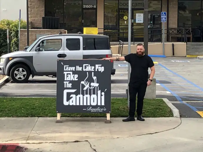 Tony Roman Starbucks Sign