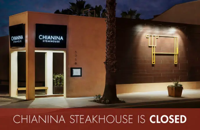 Chianina Steakhouse Closed