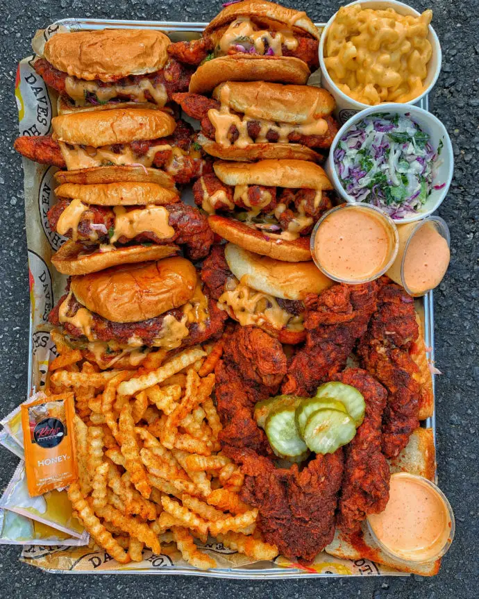 Daves Hot Chicken Platter