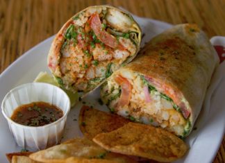 Slapfish Epic Shrimp Burrito