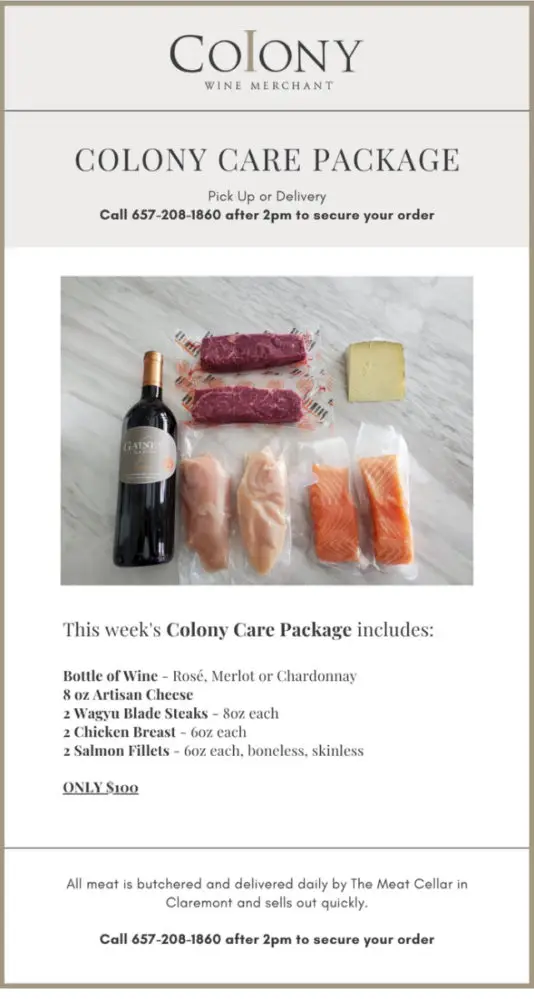 Colony Wine Merchant Care Package