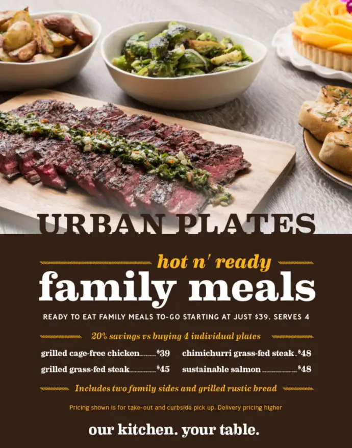 Urban Plates Family Meals