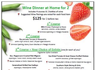 Seasons 52 Wine Dinner At Home