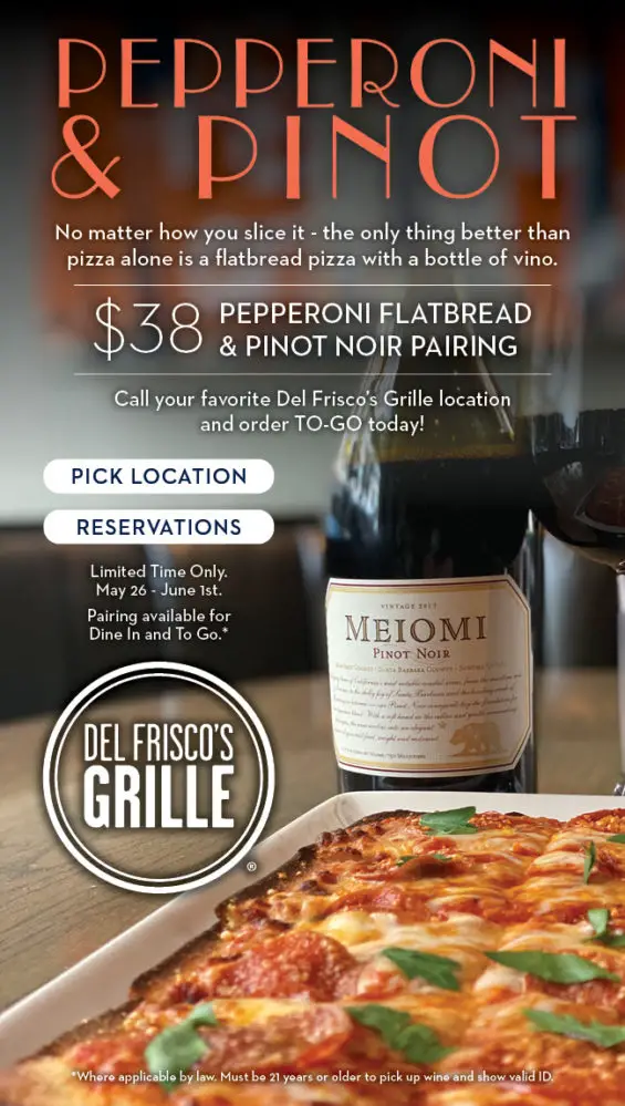 Del Frisco's Pepperoni And Pinot Pairing