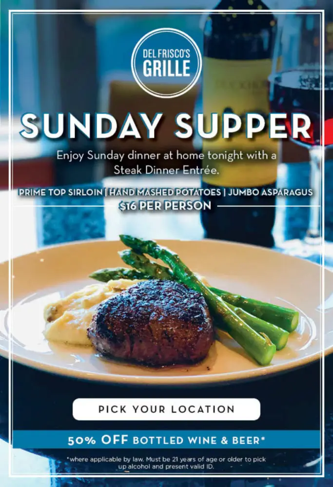 Del Frisco's Sunday Supper