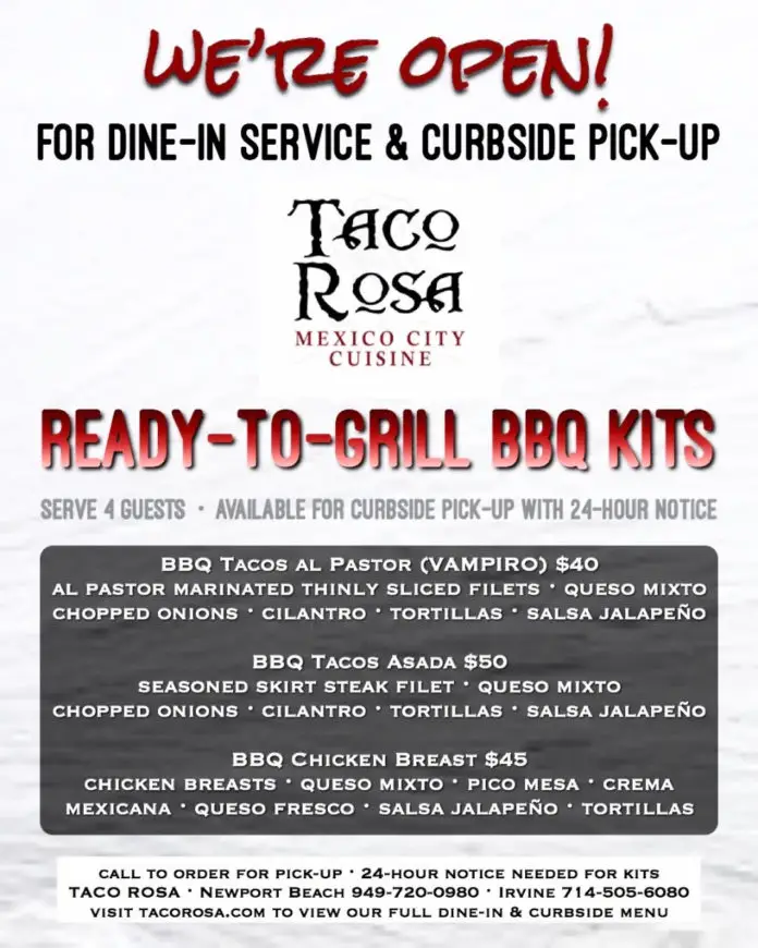 Taco Rosa Bbq Kits