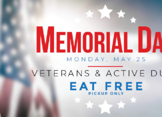 Mama's Memorial Day Vets Eat Free