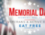 Mama's Memorial Day Vets Eat Free