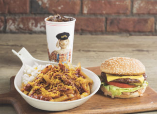 Farmer Boys Burger And Chili Cheese Fries