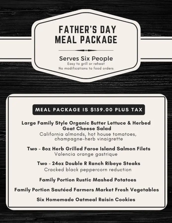 OLEA Father's Day Menu