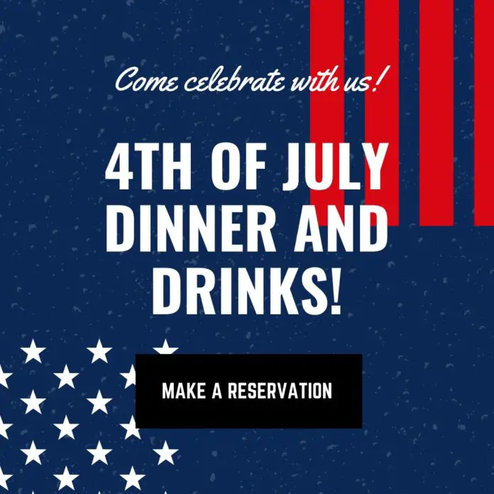 4th Of July Dinner And Drinks