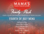 Mama's Fourth Of July Family Pack Menu (1)