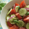 Marinated Cucumber And Cherry Tomato Salad