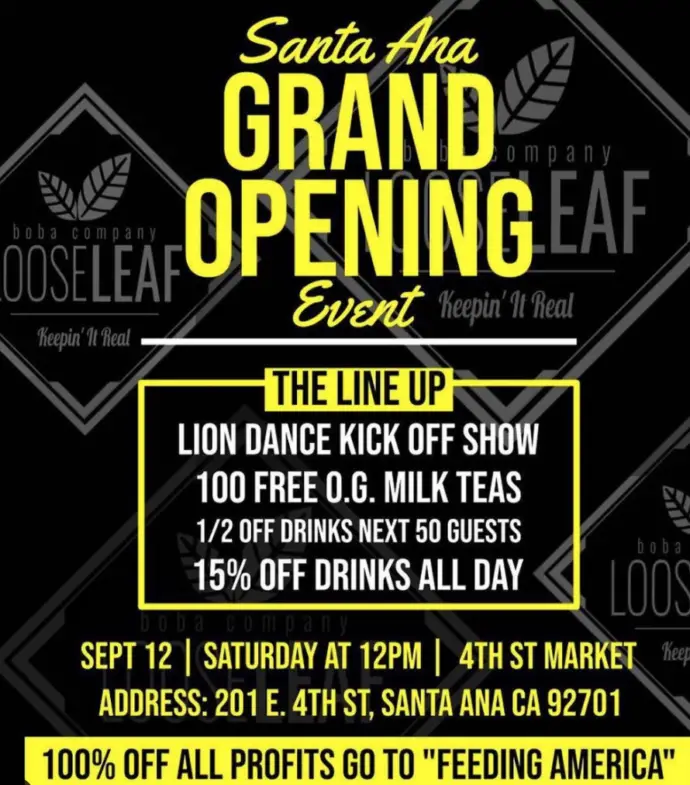 Boba Leaf Grand Opening