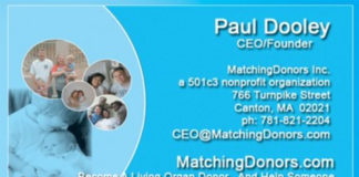 Matching Donors Pauls Signature Card