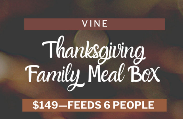 Vine Restaurant Thanksgiving Meal