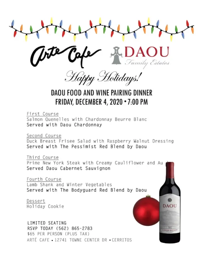 Arte Cafe Wine Dinner