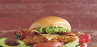 Farmer Boys Loaded Fiery Fried Chicken Sandwich